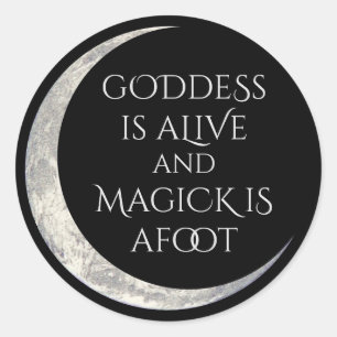 Goddess Alive Round Sticker
