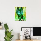 Goddess Archangel Metatron Center fold Model Poste Poster (Heimbüro)