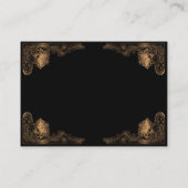 Goddess art black and gold by Renee Lavoie Visitenkarte (Rückseite)