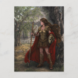 Goddess Athena Postcard von Artist Lindsay Archer Postkarte