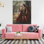 Goddess Athena Stretched Canvas Print Leinwanddruck (Insitu (Wohnzimmer))