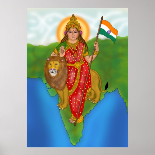 Goddess Bharat Mata  Poster (Vorne)
