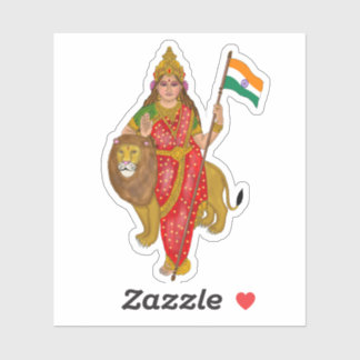 Goddess Bharat Mata Stickers Aufkleber