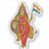 Goddess Bharat Mata Stickers Aufkleber (Vorderseite)