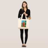 Goddess Bhramari Tote Bag Jumbo Stoffbeutel (Vorderseite (Model))