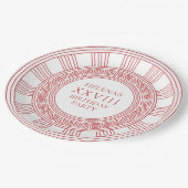 Goddess Birthday Party in Rosa Pappteller (Schrägansicht)