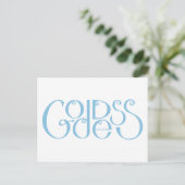 Goddess blass blue Postcard Postkarte (Stehend Vorderseite)