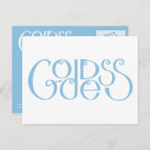 Goddess blass blue Postcard Postkarte (Vorne/Hinten)