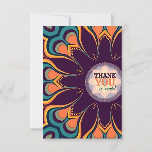 Goddess Blume Danke Karte (Vorderseite)