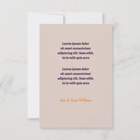 Goddess Blume Danke Karte (Rückseite)