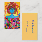 Goddess Bride Platzkarte Visitenkarte (Vorne/Hinten)