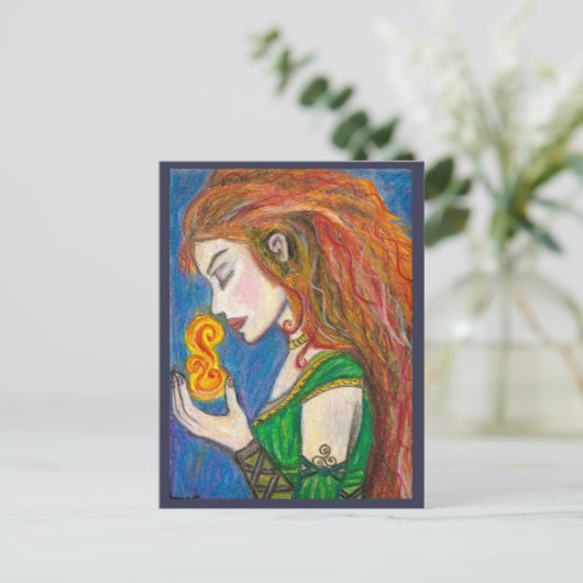 Goddess Brigid Postkarte (Stehend Vorderseite)