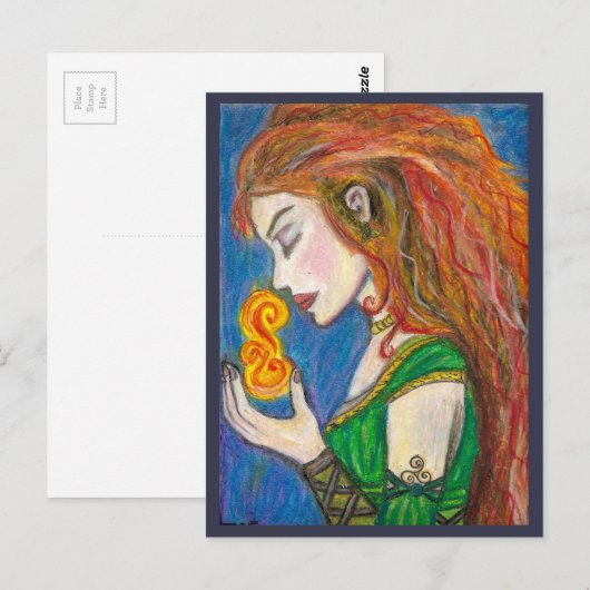 Goddess Brigid Postkarte (Vorne/Hinten)