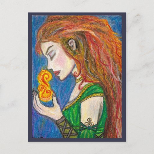 Goddess Brigid Postkarte (Vorderseite)