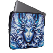 Goddess Celestial Blue Head Januar - Laptopschutzhülle (Vorne Rechts)