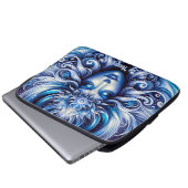 Goddess Celestial Blue Head Januar - Laptopschutzhülle (Vorne Knopf)