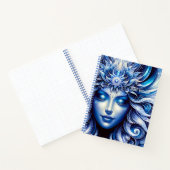 Goddess Celestial Blue Head Januar - Notizblock (Innenseite)