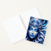 Goddess Celestial Blue Head Januar - Notizblock (Innenseite)