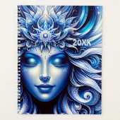 Goddess Celestial Blue Head Januar - Planer (Vorderseite)