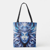 Goddess Celestial Blue Head Januar - Tasche (Rückseite)
