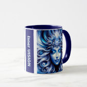 Goddess Celestial Blue Head Januar - Tasse (VorderseiteRechts)
