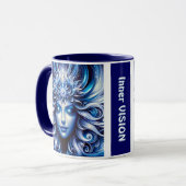 Goddess Celestial Blue Head Januar - Tasse (Vorderseite Links)