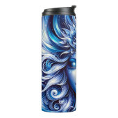 Goddess Celestial Blue Head Januar - Thermosbecher (Nach links gedreht)