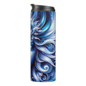 Goddess Celestial Blue Head Januar - Thermosbecher (Nach rechts gedreht)