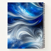 Goddess Celestial White Blue Head Februar - Notizblock (Rückseite)