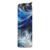 Goddess Celestial White Blue Head Februar - Thermosbecher (Nach links gedreht)