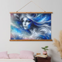 Goddess Celestial White Blue Head Februar -