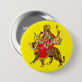 Goddess Chandraghanta Button (Vorne & Hinten)