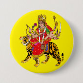 Goddess Chandraghanta Button (Vorderseite)
