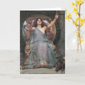 Goddess Circe Pagan Grußkarte Karte (Gelbe Blume)