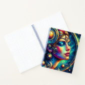 Goddess Colorful Head Round Jewelier März - Notizblock (Innenseite)