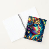 Goddess Colorful Head Round Jewelier März - Notizblock (Innenseite)