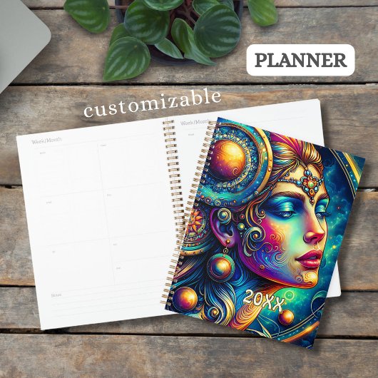 Goddess Colorful Head Round Jewelier März - Planer