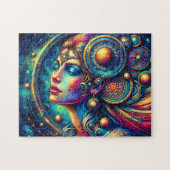 Goddess Colorful Head Round Jewelier März - Puzzle (Horizontal)
