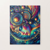 Goddess Colorful Head Round Jewelier März - Puzzle (Vertikal)