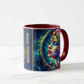 Goddess Colorful Head Round Jewelier März - Tasse (VorderseiteRechts)