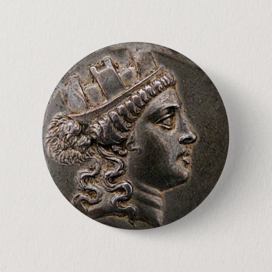 Goddess Cybele Tetradrachm Button (Vorderseite)