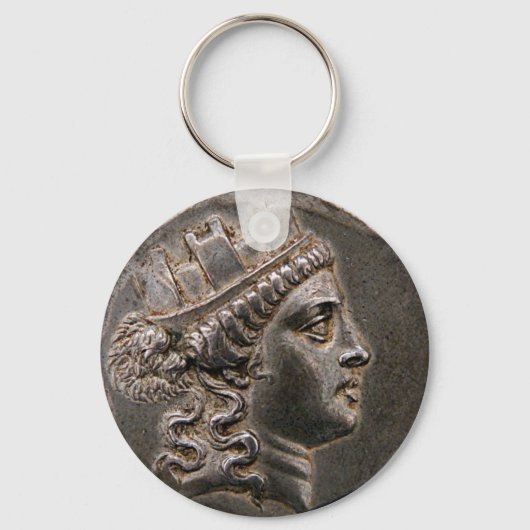 Goddess Cybele Tetradrachm Schlüsselanhänger (Vorderseite)