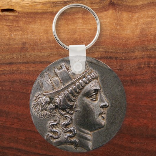 Goddess Cybele Tetradrachm Schlüsselanhänger (Vorderseite)