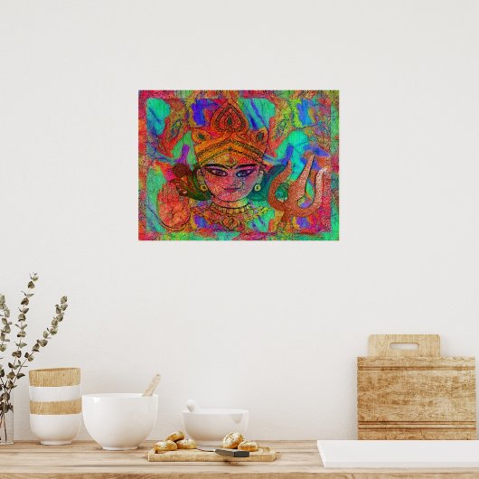 Goddess Durga2 Poster (Küche)