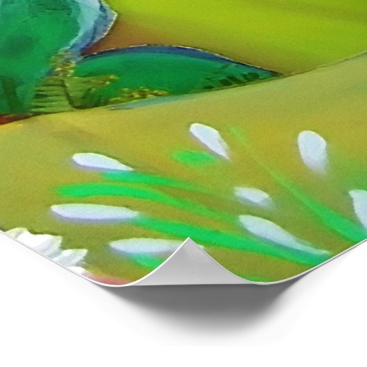 Goddess Durga beim Durga Festival in Burdwan Poster (Ecke)