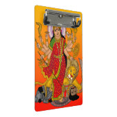 Goddess Durga Clipboard Mini Klemmbrett (Schrägansicht)