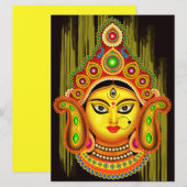 Goddess Durga (Dussehra Festival) Einladung (Vorne/Hinten)