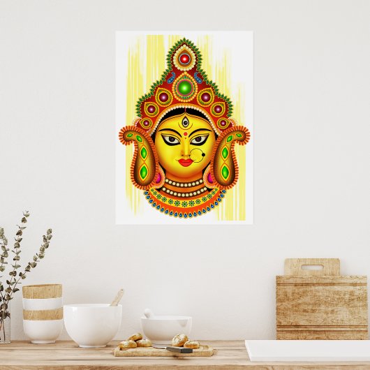 Goddess Durga (Dussehra Festival) Poster (Küche)