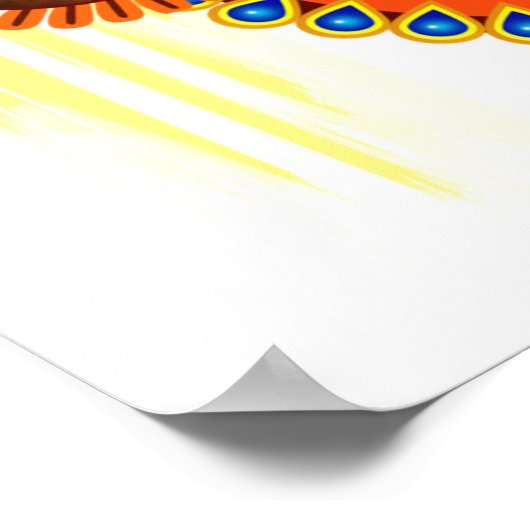 Goddess Durga (Dussehra Festival) Poster (Ecke)