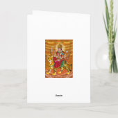 Goddess Durga Grußkarte Karte (Rückseite)